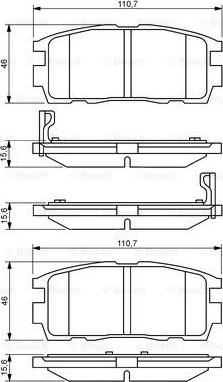 BOSCH 0 986 494 251 - Kit pastiglie freno, Freno a disco www.autoricambit.com