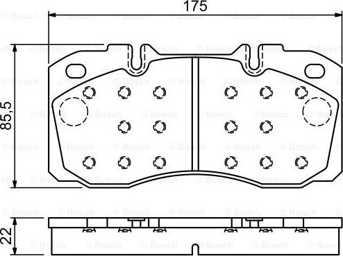 BOSCH 0 986 494 257 - Kit pastiglie freno, Freno a disco www.autoricambit.com