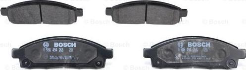 BOSCH 0 986 494 268 - Kit pastiglie freno, Freno a disco www.autoricambit.com