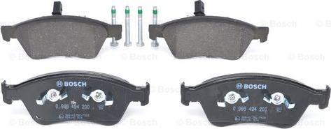 BOSCH 0 986 494 200 - Kit pastiglie freno, Freno a disco www.autoricambit.com