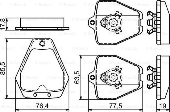 BOSCH 0 986 494 215 - Kit pastiglie freno, Freno a disco www.autoricambit.com