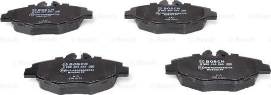 BOSCH 0 986 494 285 - Kit pastiglie freno, Freno a disco www.autoricambit.com