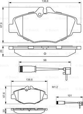 BOSCH 0 986 494 285 - Kit pastiglie freno, Freno a disco www.autoricambit.com