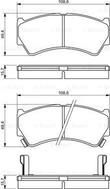 BOSCH 0 986 494 234 - Kit pastiglie freno, Freno a disco www.autoricambit.com