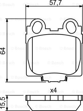 BOSCH 0 986 494 231 - Kit pastiglie freno, Freno a disco www.autoricambit.com