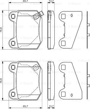 BOSCH 0 986 494 229 - Kit pastiglie freno, Freno a disco www.autoricambit.com