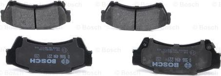 BOSCH 0 986 494 221 - Kit pastiglie freno, Freno a disco www.autoricambit.com