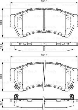 BOSCH 0 986 494 221 - Kit pastiglie freno, Freno a disco www.autoricambit.com