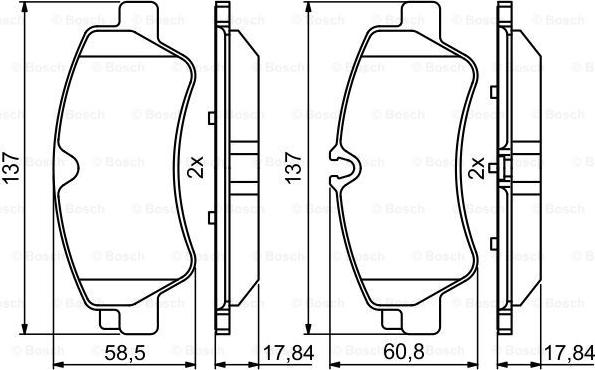 BOSCH 0 986 494 796 - Kit pastiglie freno, Freno a disco www.autoricambit.com