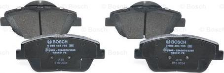 BOSCH 0 986 494 755 - Kit pastiglie freno, Freno a disco www.autoricambit.com