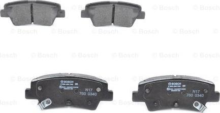 BOSCH 0 986 494 768 - Kit pastiglie freno, Freno a disco www.autoricambit.com