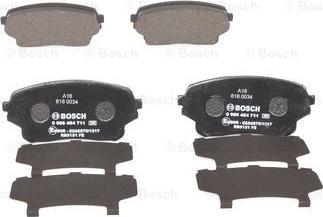 BOSCH 0 986 494 711 - Kit pastiglie freno, Freno a disco www.autoricambit.com