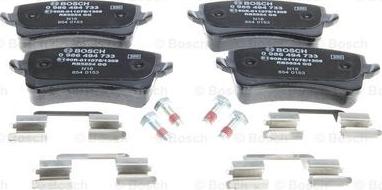 BOSCH 0 986 494 733 - Kit pastiglie freno, Freno a disco www.autoricambit.com