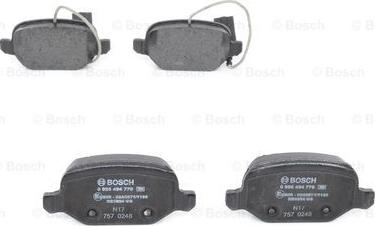 BOSCH 0 986 494 776 - Kit pastiglie freno, Freno a disco www.autoricambit.com