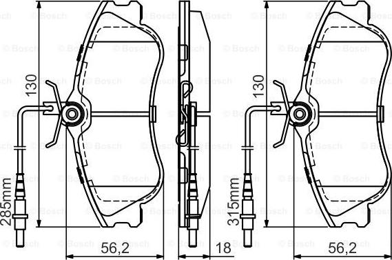 BOSCH 0 986 495 441 - Kit pastiglie freno, Freno a disco www.autoricambit.com