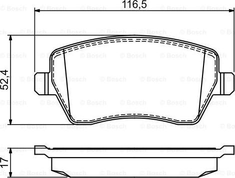 BOSCH 0 986 495 452 - Kit pastiglie freno, Freno a disco www.autoricambit.com