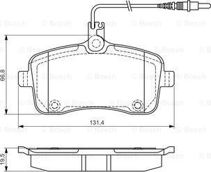 BOSCH 0 986 495 091 - Kit pastiglie freno, Freno a disco www.autoricambit.com