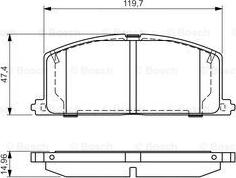 BOSCH 0 986 495 042 - Kit pastiglie freno, Freno a disco www.autoricambit.com