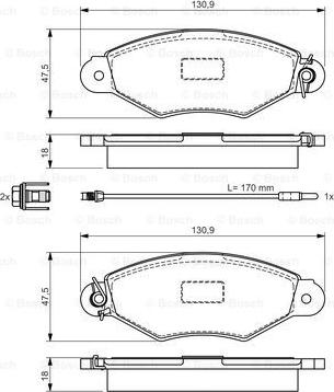 BOSCH 0 986 495 011 - Kit pastiglie freno, Freno a disco www.autoricambit.com