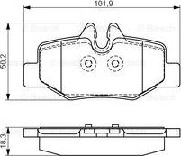 BOSCH 0 986 495 088 - Kit pastiglie freno, Freno a disco www.autoricambit.com