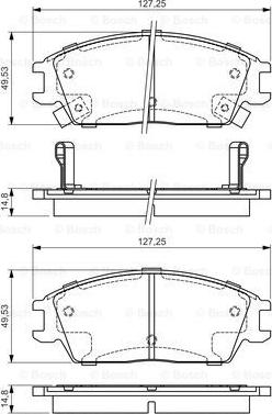 BOSCH 0 986 495 035 - Kit pastiglie freno, Freno a disco www.autoricambit.com