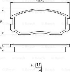 BOSCH 0 986 495 030 - Kit pastiglie freno, Freno a disco www.autoricambit.com