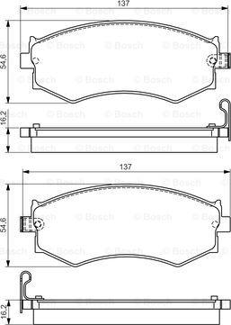 BOSCH 0 986 495 076 - Kit pastiglie freno, Freno a disco www.autoricambit.com