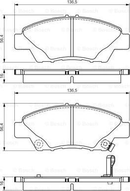 BOSCH 0 986 495 154 - Kit pastiglie freno, Freno a disco www.autoricambit.com