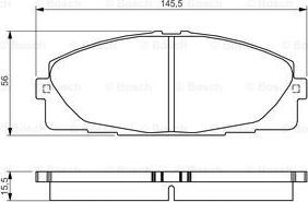 BOSCH 0 986 495 152 - Kit pastiglie freno, Freno a disco www.autoricambit.com