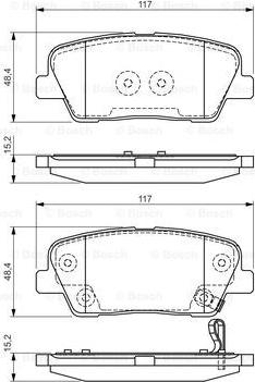 BOSCH 0 986 495 165 - Kit pastiglie freno, Freno a disco www.autoricambit.com