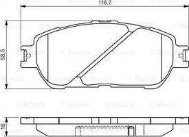 BOSCH 0 986 495 160 - Kit pastiglie freno, Freno a disco www.autoricambit.com