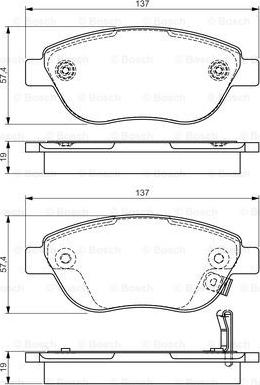 BOSCH 0 986 495 103 - Kit pastiglie freno, Freno a disco www.autoricambit.com