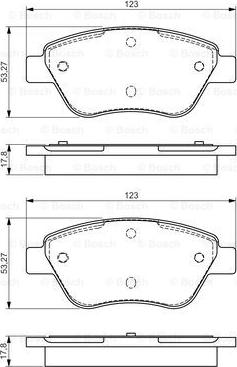 BOSCH 0 986 495 102 - Kit pastiglie freno, Freno a disco www.autoricambit.com