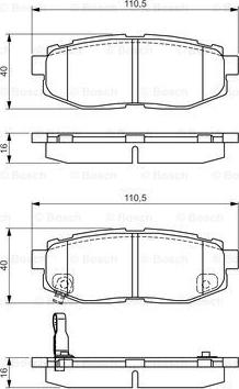 BOSCH 0 986 495 135 - Kit pastiglie freno, Freno a disco www.autoricambit.com