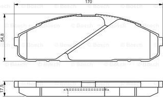 BOSCH 0 986 495 171 - Kit pastiglie freno, Freno a disco www.autoricambit.com