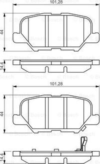 BOSCH 0 986 495 358 - Kit pastiglie freno, Freno a disco www.autoricambit.com