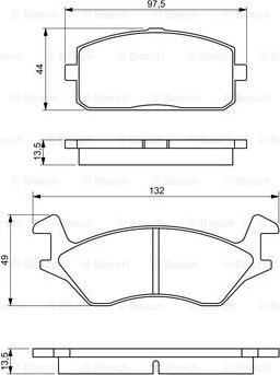 BOSCH 0 986 495 361 - Kit pastiglie freno, Freno a disco www.autoricambit.com