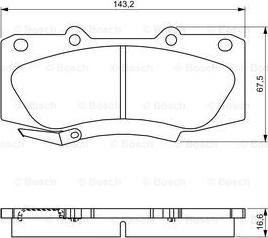 BOSCH 0 986 495 302 - Kit pastiglie freno, Freno a disco www.autoricambit.com