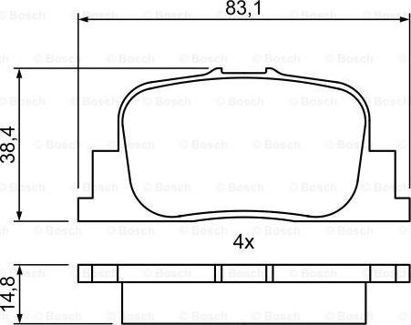 BOSCH 0 986 495 389 - Kit pastiglie freno, Freno a disco www.autoricambit.com