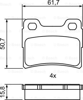 BOSCH 0 986 495 386 - Kit pastiglie freno, Freno a disco www.autoricambit.com