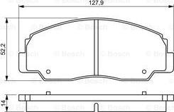 BOSCH 0 986 495 339 - Kit pastiglie freno, Freno a disco www.autoricambit.com