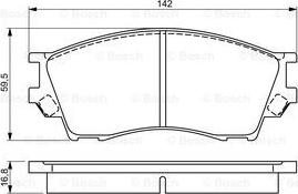 BOSCH 0 986 495 325 - Kit pastiglie freno, Freno a disco www.autoricambit.com