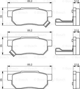 BOSCH 0 986 495 256 - Kit pastiglie freno, Freno a disco www.autoricambit.com