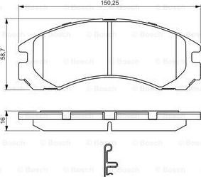 BOSCH 0 986 495 252 - Kit pastiglie freno, Freno a disco www.autoricambit.com