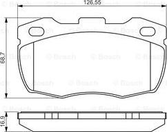 BOSCH 0 986 495 269 - Kit pastiglie freno, Freno a disco www.autoricambit.com