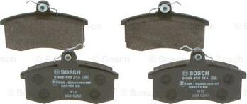 BOSCH 0 986 495 214 - Kit pastiglie freno, Freno a disco www.autoricambit.com