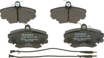 BOSCH 0 986 495 212 - Kit pastiglie freno, Freno a disco www.autoricambit.com