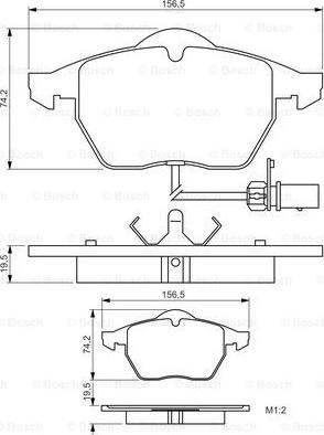 BOSCH 0 986 495 232 - Kit pastiglie freno, Freno a disco www.autoricambit.com