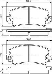 BOSCH 0 986 495 270 - Kit pastiglie freno, Freno a disco www.autoricambit.com