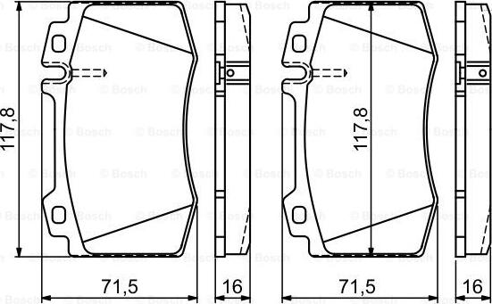 BOSCH 0 986 495 278 - Kit pastiglie freno, Freno a disco www.autoricambit.com